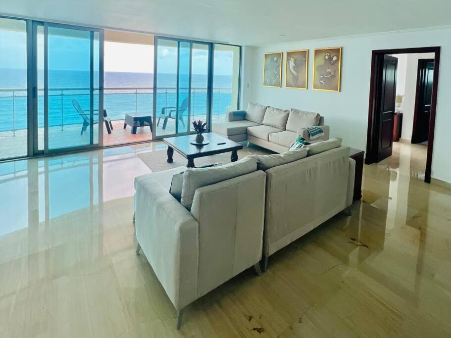 Beach Front Penthouse In Exclusive Tower ซานโตโดมิงโก ภายนอก รูปภาพ
